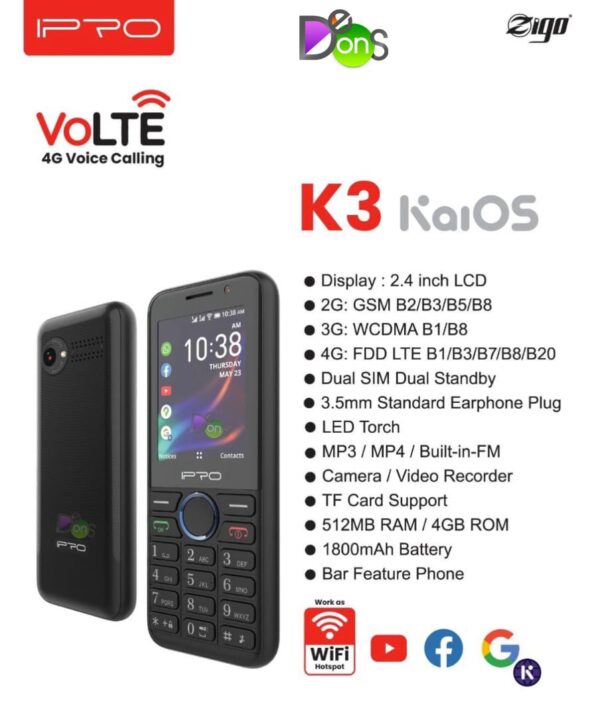 IPRO K3 4G Phone Deons